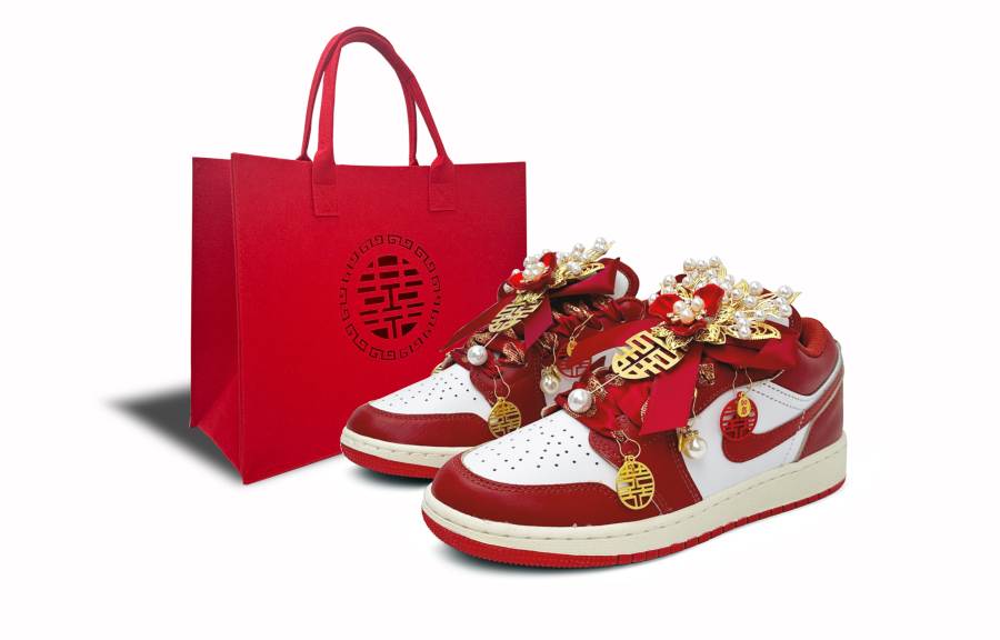 Jordan Jordan Air Jordan 1 Harmony Of The Qín And Se, Wedding Shoes Cushioning Abrasion Resistant Coverage Low top