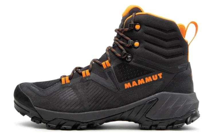 MAMMUT Sapuen HIGH GTX Abrasion Resistant High top Mountaineering Shoes Men's Gray