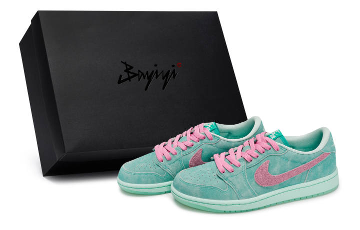 Jordan Jordan Air Jordan 1 811 Manufacturing, Peach Mint Candies, Special Shoe Box Abrasion Resistant Abrasion Resistant