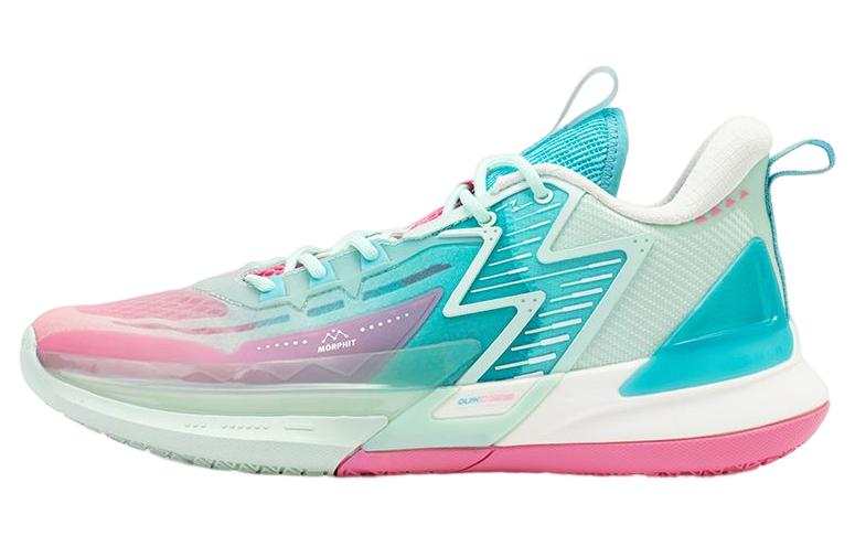 361° Big3 4.0 SWITCH Low top Slip Resistant Abrasion Resistant Basketball Shoes Men's Pink Green