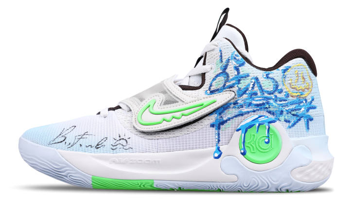 Nike Nike KD Trey 5 X Abrasion Resistant Low top Basketball Shoes Men's White Blue