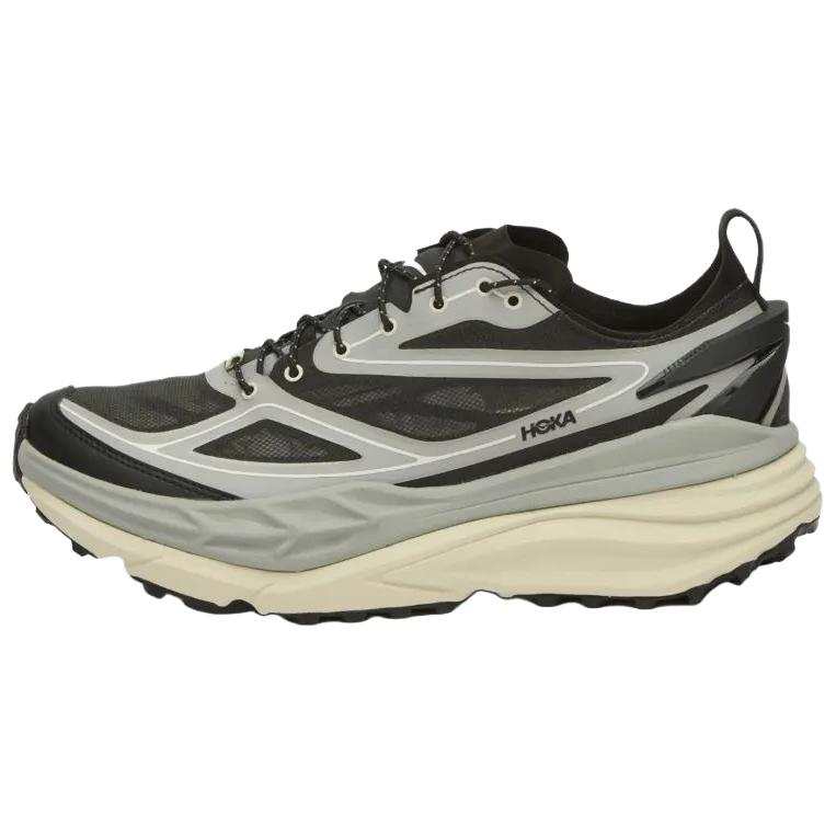 HOKA ONE ONE Stinson One7 Trail Running Shoes Unisex Black Gray