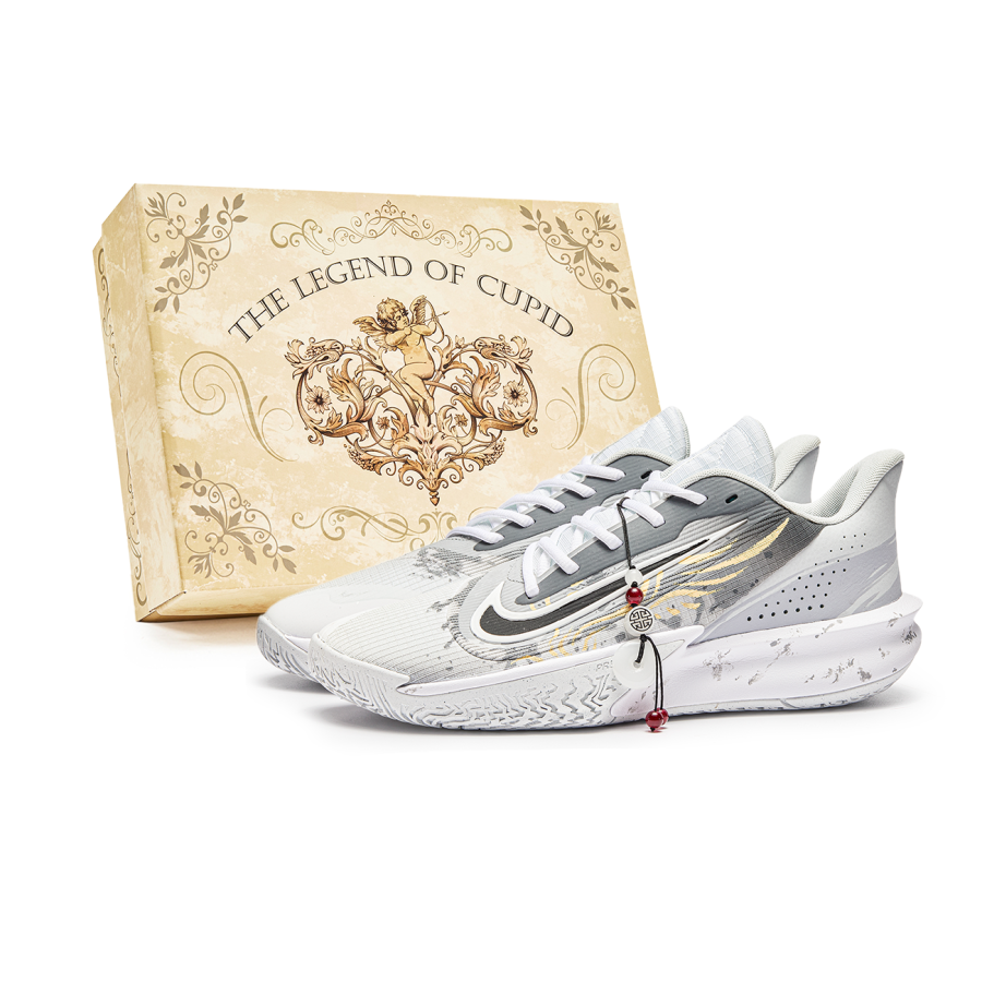 Nike Nike Precision 7 Low top Basketball Shoes Unisex Gray Gold