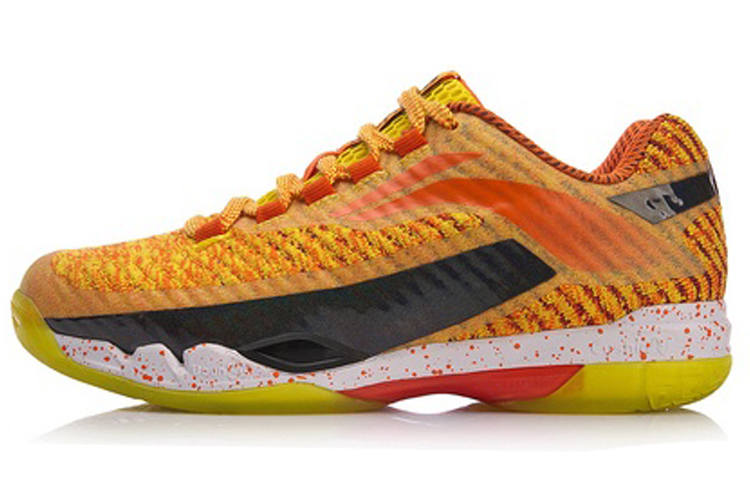 Li-Ning Li Ning Pioneers Fabric Cushioning Rebound Low top Badminton Shoes Women's Lemon