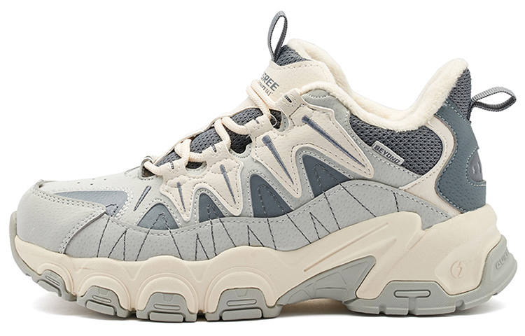 361° Deer Chase Fleece Lined Thermal, Vintage Mid top Winter Padded Chunky Sneakers Women's Cosmic Gray