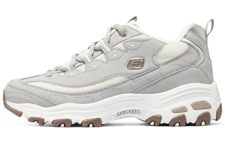 Skechers D'lites looking Glass Marathon Running Shoes 'Grey White Brown' Women's