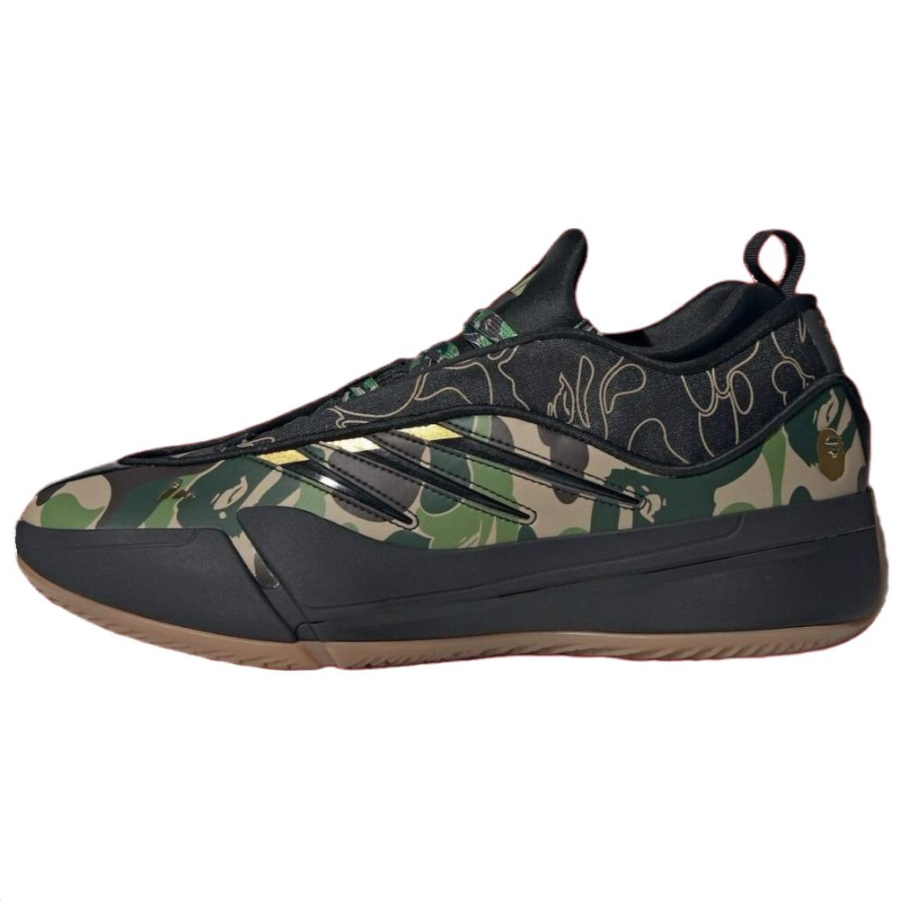 Adidas Adidas x BAPE Dame 9 Low top Basketball Shoes Unisex Black Green