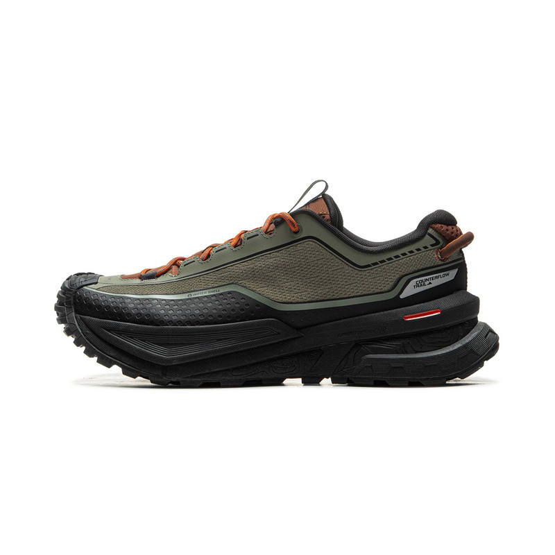 Li-Ning Li Ning Outdoor CF Tracing, Xingchuan Low top Outdoor Hiking Shoes Unisex Black Green