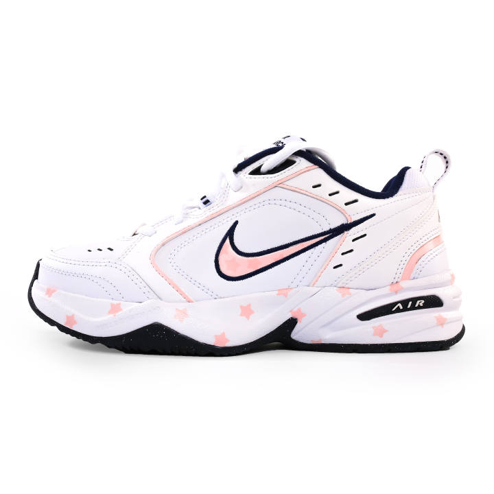 Nike Nike Air Monarch 4 Fabric Low top Chunky Sneakers Unisex White Pink