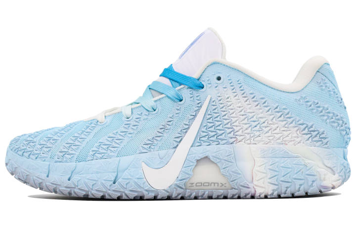 Nike Nike Ja Morant 3 Premium Ice Mesh Abrasion Resistant Grip Low top Basketball Shoes Unisex White Blue