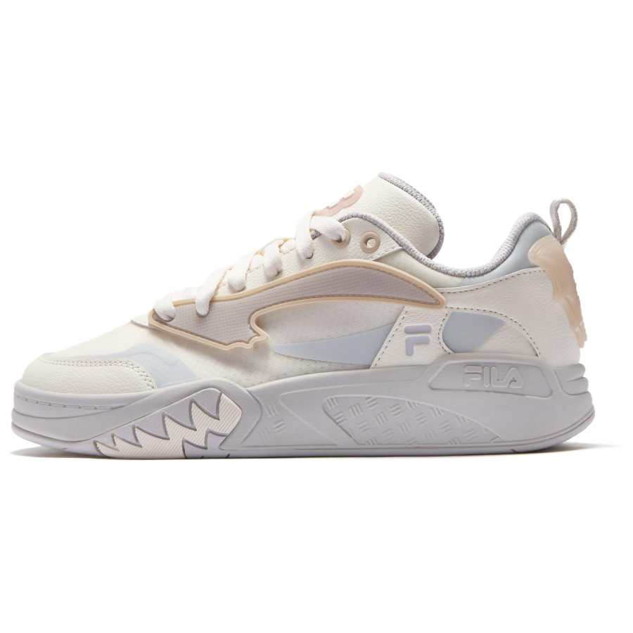 FILA FUSION Bat Shoe Low top Vintage Basketball Shoes Women's Milk White