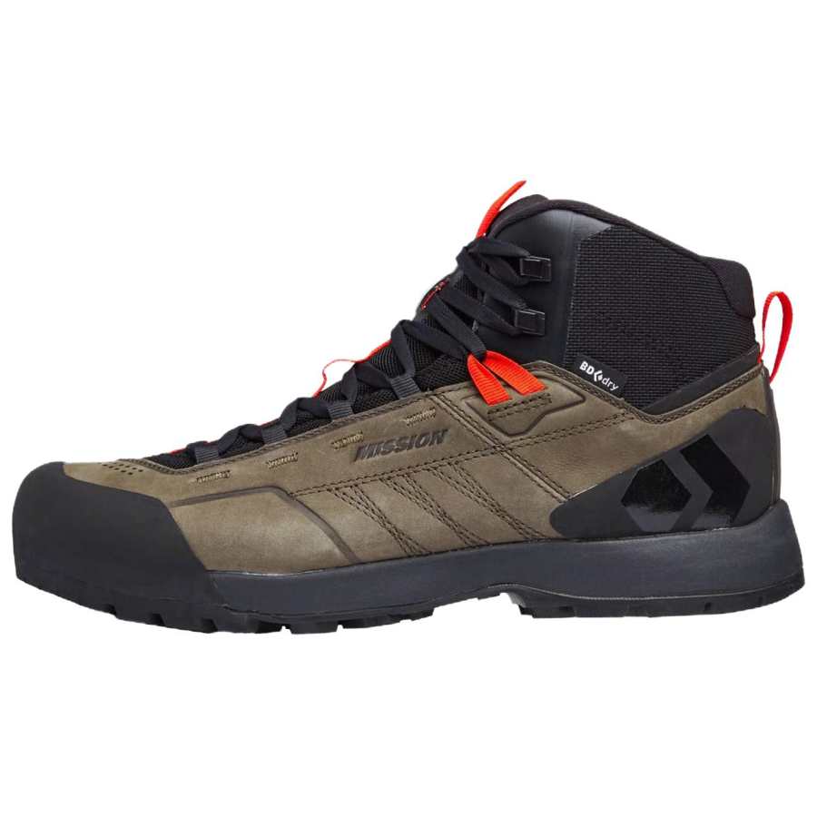 BLACK DIAMOND Mission Abrasion Resistant Abrasion Resistant Mid top Mountaineering Shoes Men's Brown