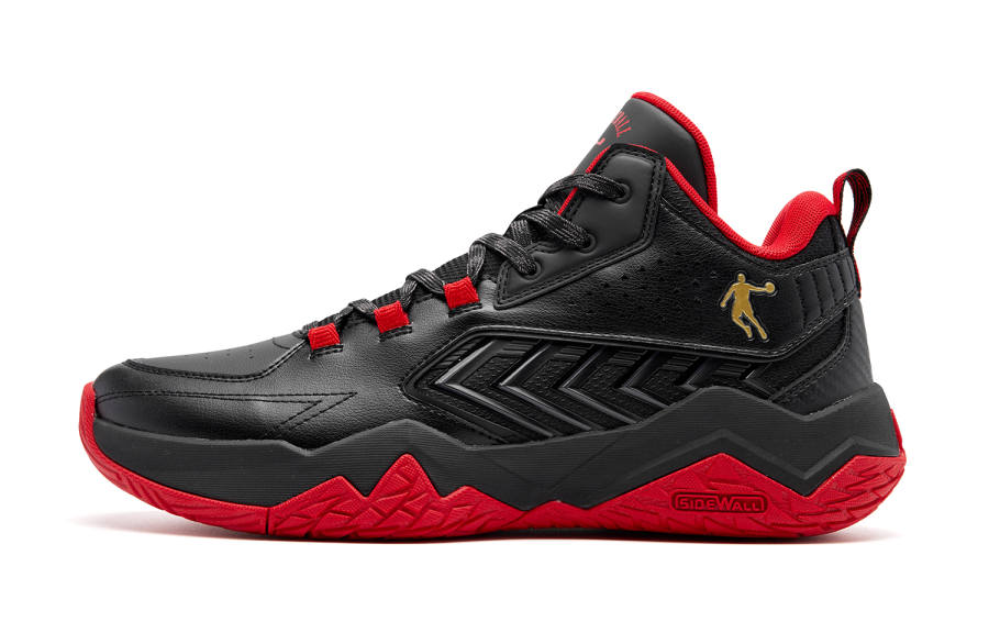QIAODAN City Hero Basketball Shoes Men's Black Red