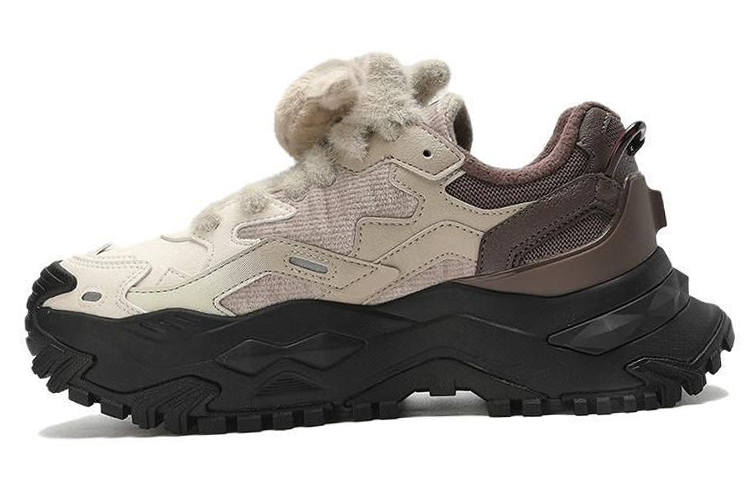 FILA FUSION Bianco Platform Sneakers 'White Beige Brown' Women's