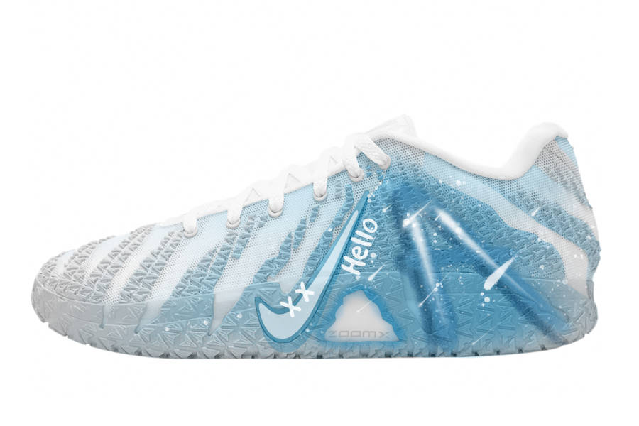 Nike Nike Ja Morant 3 Whispering Dusty Blue Abrasion Resistant Abrasion Resistant Low top Basketball Shoes Men's Blue