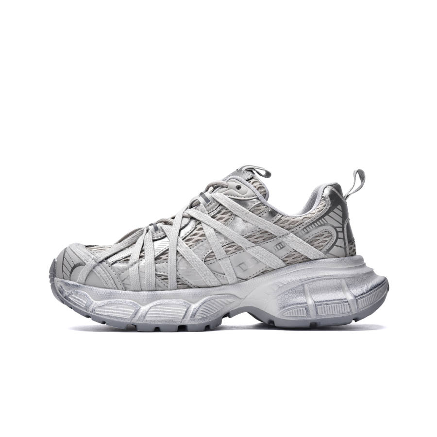 MISTERY Pu Breathable Lightweight Breathable And Lightweight Low top Chunky Sneakers Women's