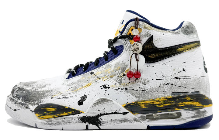 Nike Nike Flight Legacy Mid top Vintage Basketball Shoes Men's White