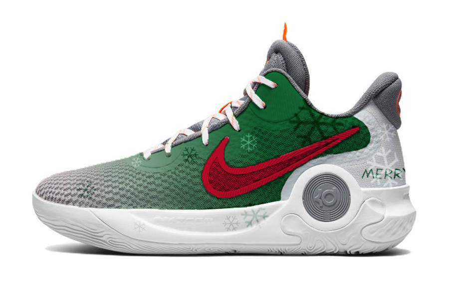 Nike Nike KD Trey 5 IX Winter Wish Trendy Cushioning Slip Resistant Mid top Basketball Shoes Unisex Jasper