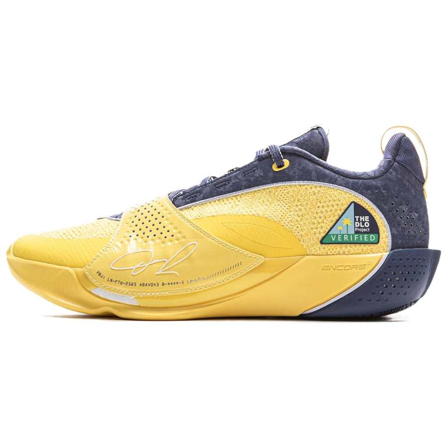 Li-Ning Li Ning Wade All City 13ENCORE Low top Basketball Shoes Men's Milk Sand Crown Blue