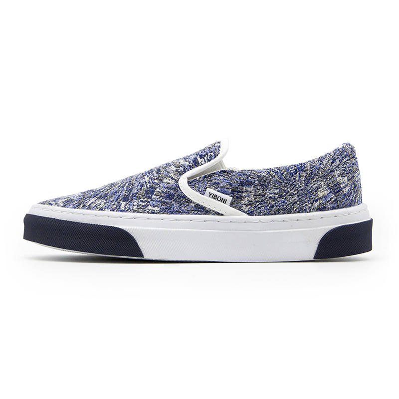 YIBONI Slip Resistant, Abrasion Resistant, Breathable Low top Canvas Shoes Unisex Blue