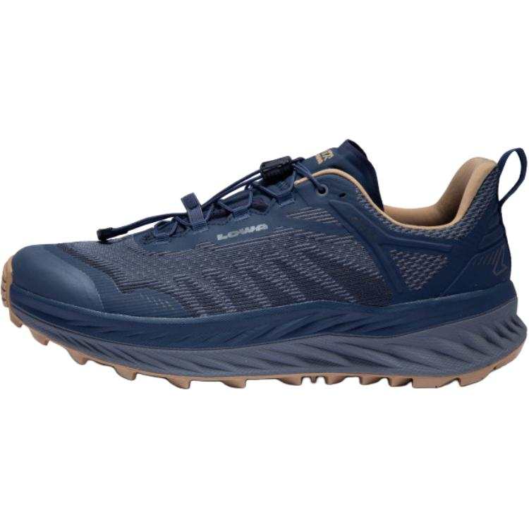 Lowa Fortux Slip Resistant Abrasion Resistant Low top Hiking Shoes Men's Blue