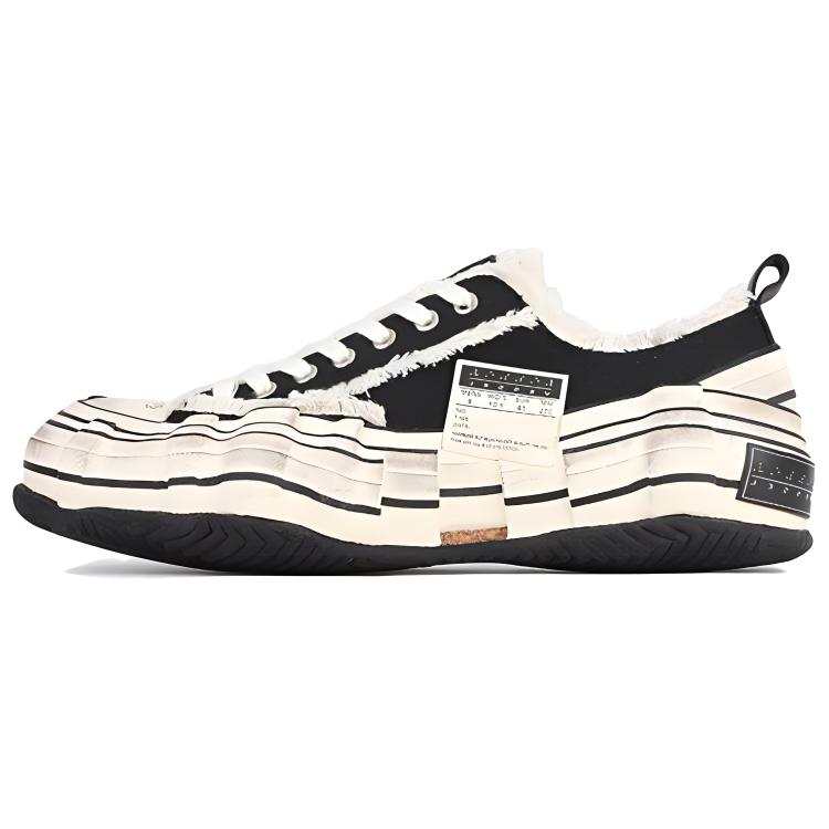 XVESSEL VESSEL G.O.P. Lows O.G. Gene Mutation Twist Shoe Low top Canvas Shoes Unisex Black