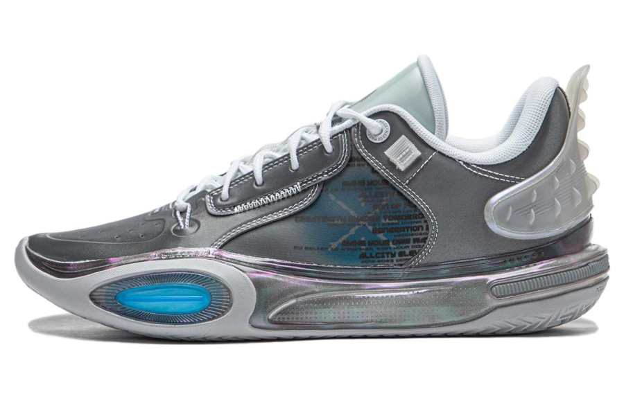 Li-Ning Li Ning All City 11 Sports Cushioning Low top Basketball Shoes Unisex Gray