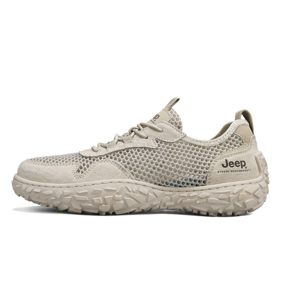 Jeep Cushioning Abrasion Resistant Height Increasing Low top Mountaineering Shoes Men's