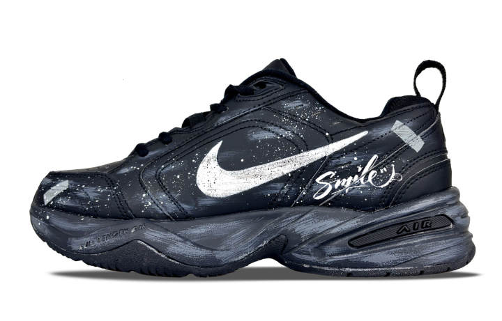 Nike Nike Air Monarch 4 Slip Resistant Abrasion Resistant Low top Chunky Sneakers Unisex Black