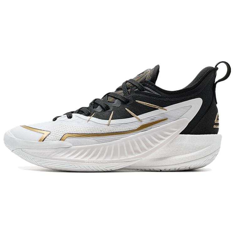 XTEP Non slip Lightweight Low top Basketball Shoes Men's White Black
