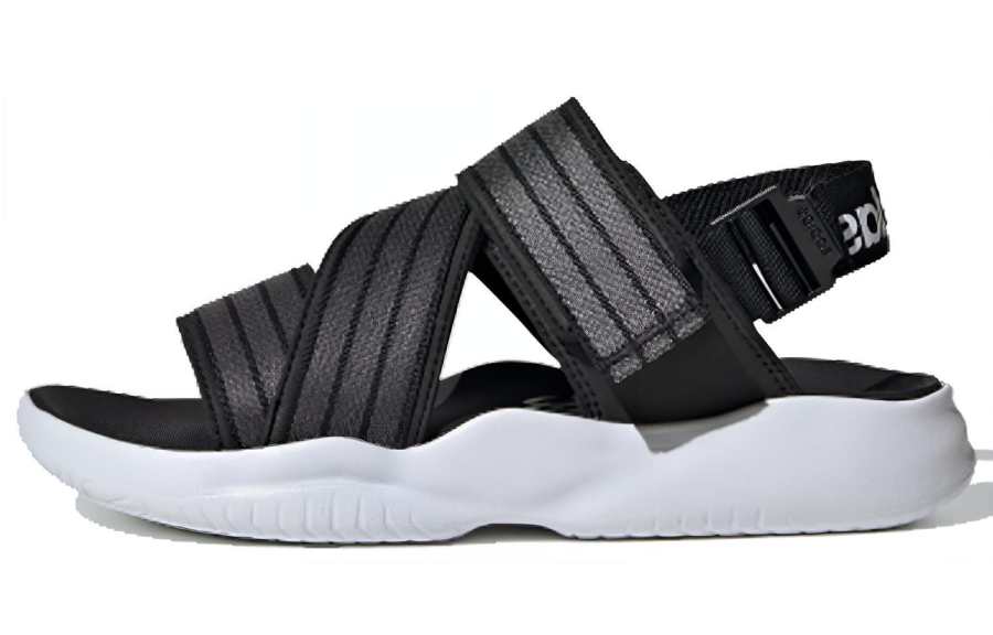 Adidas Adidas 90s Sandal Velcro Casual Black Gray White Sandals 'Black Grey White' Women's