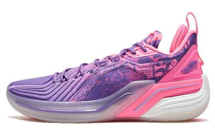 XTEP Jlin 3 Low top Basketball Shoes Men's Purple Pink