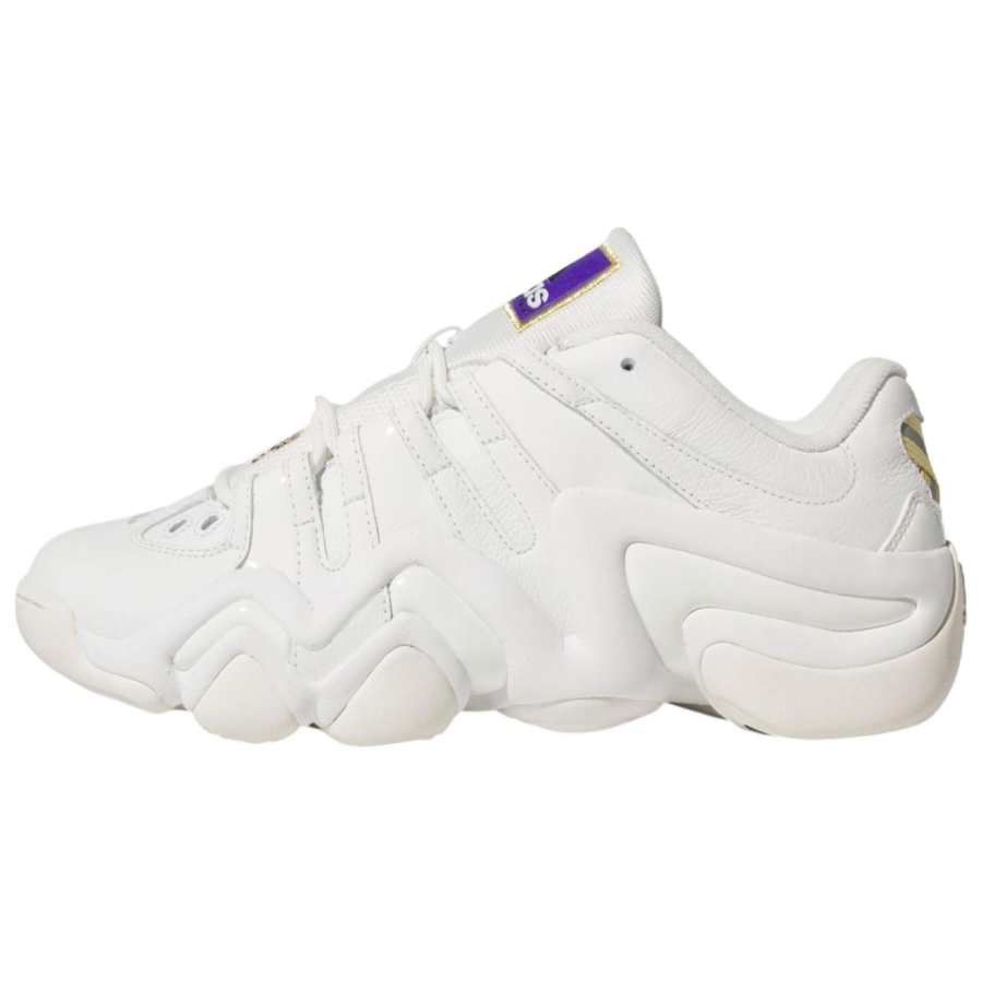 Adidas Adidas Crazy 8 Slip Resistant Abrasion Resistant Low top Basketball Shoes Unisex White