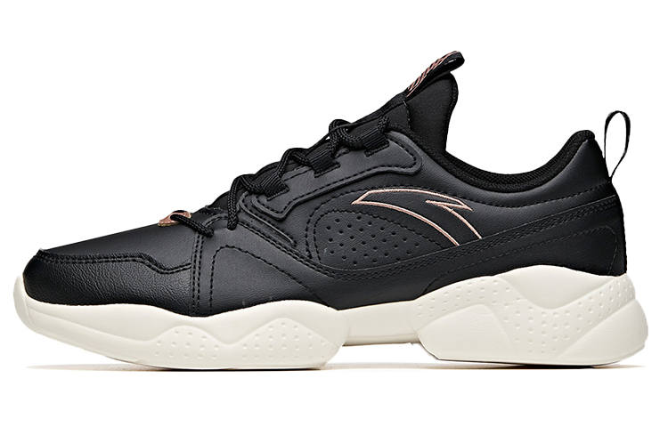 ANTA Training Shoes Women's Low Top Black/Ivory White