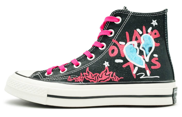 Converse All Star 1970s High top Canvas Shoes Unisex Pink Ink