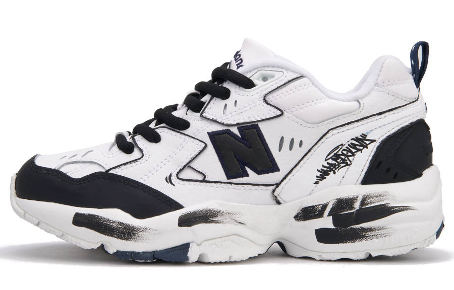 New Balance New Balance NB 608 V1 Puppy Abrasion Resistant Abrasion Resistant Low top Training Shoes Women's Black White