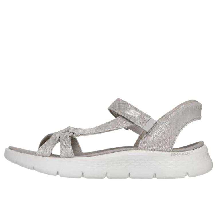 Skechers Go Walk Flex Fabric Beach Sandals Women's Taupe