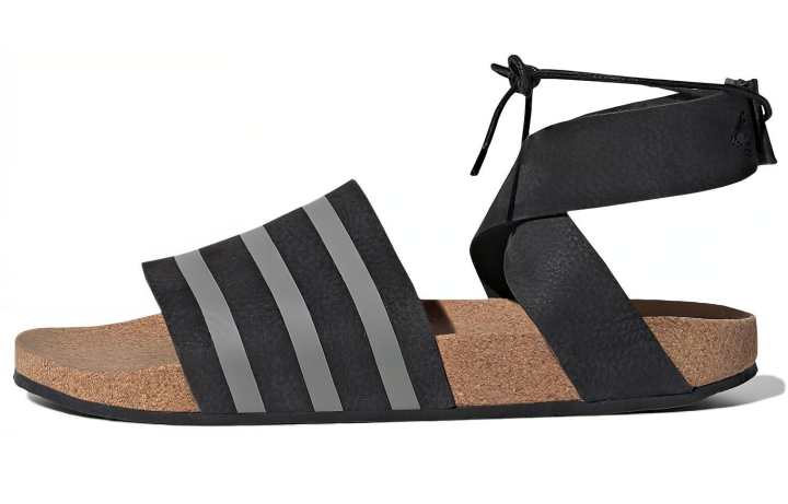 Adidas Adidas Adilette Ankle Wrap 'Black Grey' Women's