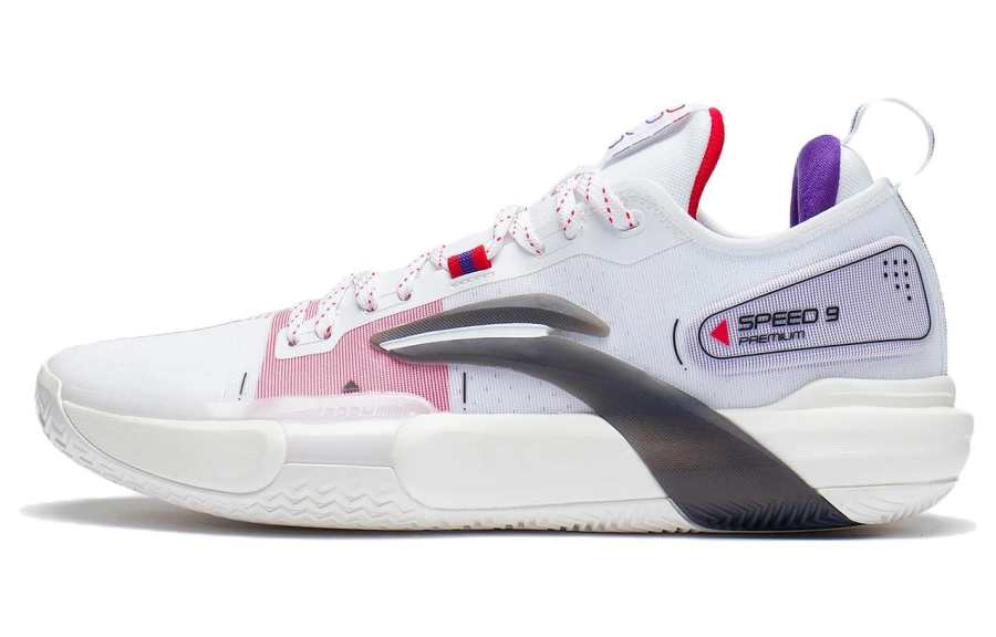 Li-Ning Li Ning Speed 9 Premium Textile, Synthetic Leather, TPU Cushioning Slip Resistant Abrasion Resistant Coverage Support