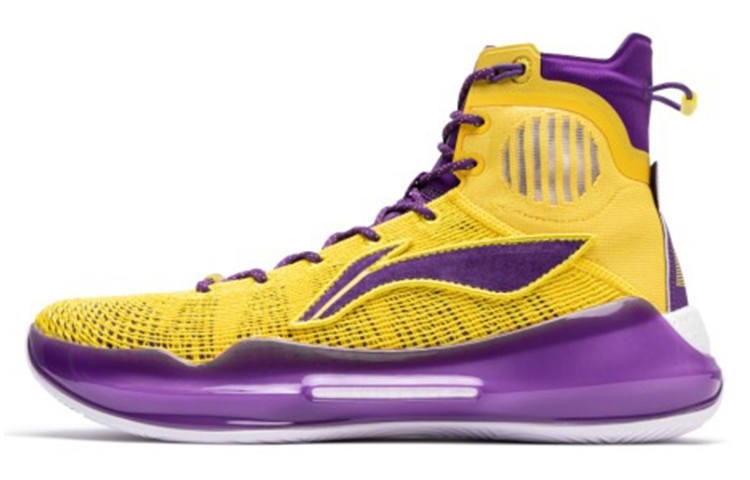 Li-Ning Li Ning YuShuai 13 Boom Coverage Balance Lightweight High top 䨻 Basketball Shoes Men's Purple Gold