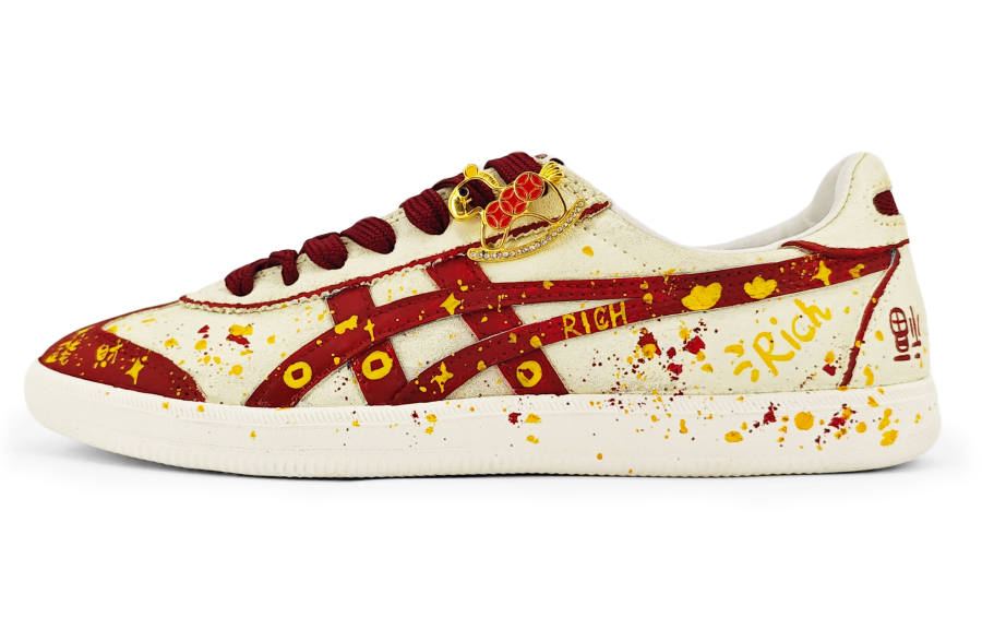 Onitsuka Tiger Tokuten Lightweight Breathable Lightweight And Breathable Low top Skateboard Shoes Unisex Red