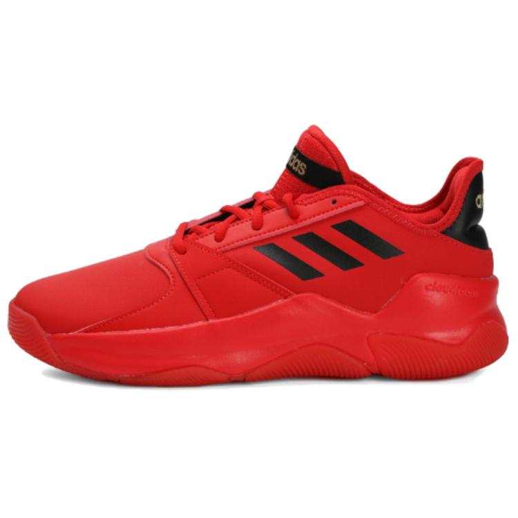 Adidas Adidas Streetflow Slip Resistant Abrasion Resistant Low top Basketball Shoes Men's Red