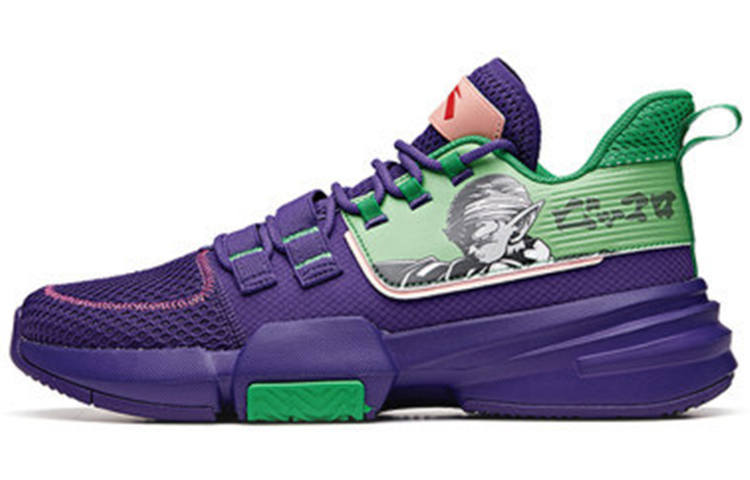 ANTA Dragon Ball Super x Anta Frivolous Series Low top Basketball Shoes Men's Purple Green