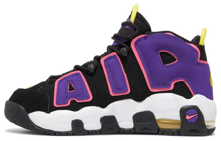 Nike Nike Air More Uptempo High top Vintage Basketball Shoes Black Purple Unisex