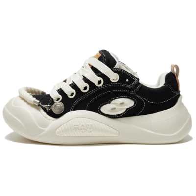 FATMOD Slip Resistant, Abrasion Resistant, Lightweight Low top Canvas Shoes Unisex Black