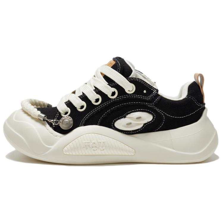 FATMOD Slip Resistant, Abrasion Resistant, Lightweight Low top Canvas Shoes Unisex Black