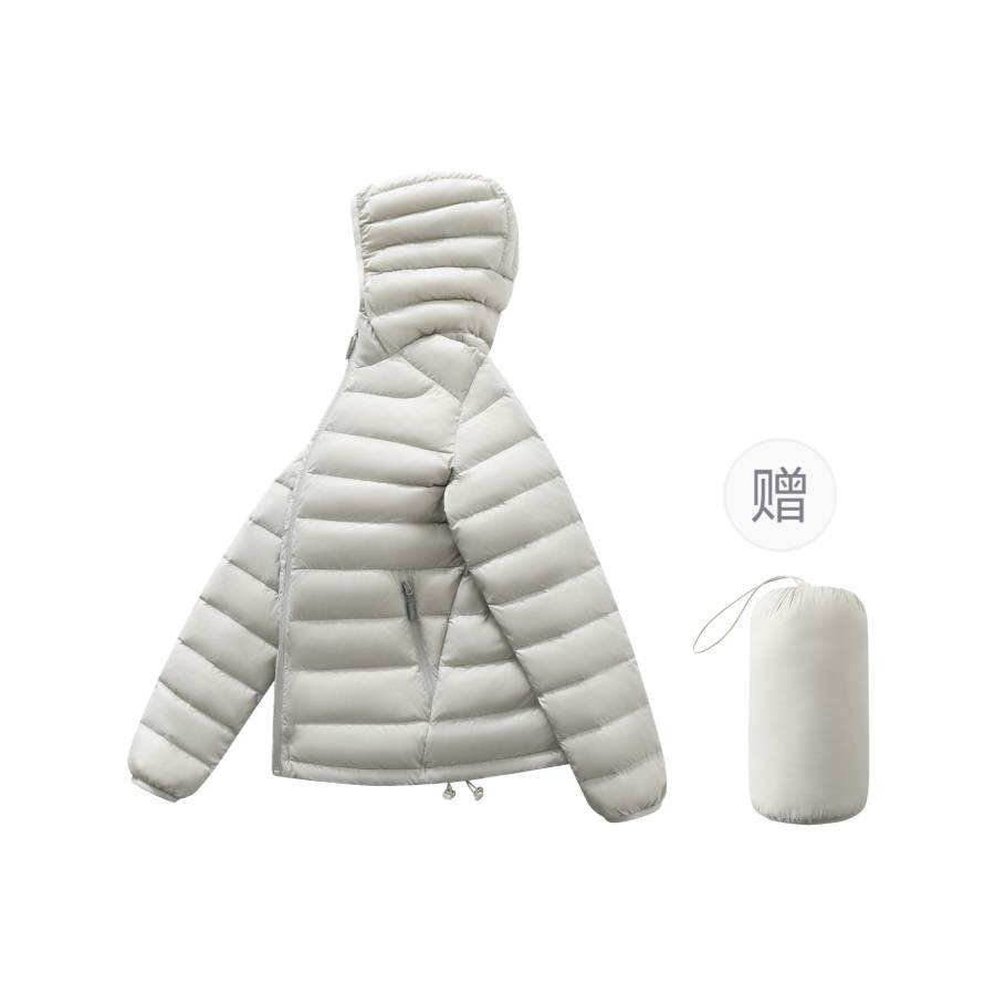 YALU Down Jackets Women's Hooded Fleece Lined