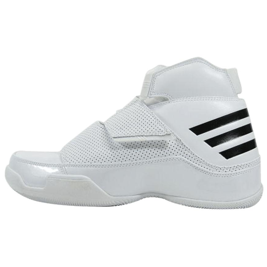 Adidas Adidas Drop Top Cushioning, Wear Resistant High top Vintage Basketball Shoes Men's White