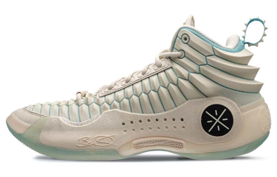 Li-Ning Li Ning WOW 10 White Dragon High top Basketball Shoes Men's Swan White