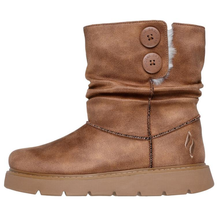 Skechers Short Snow Boots Women's Brown